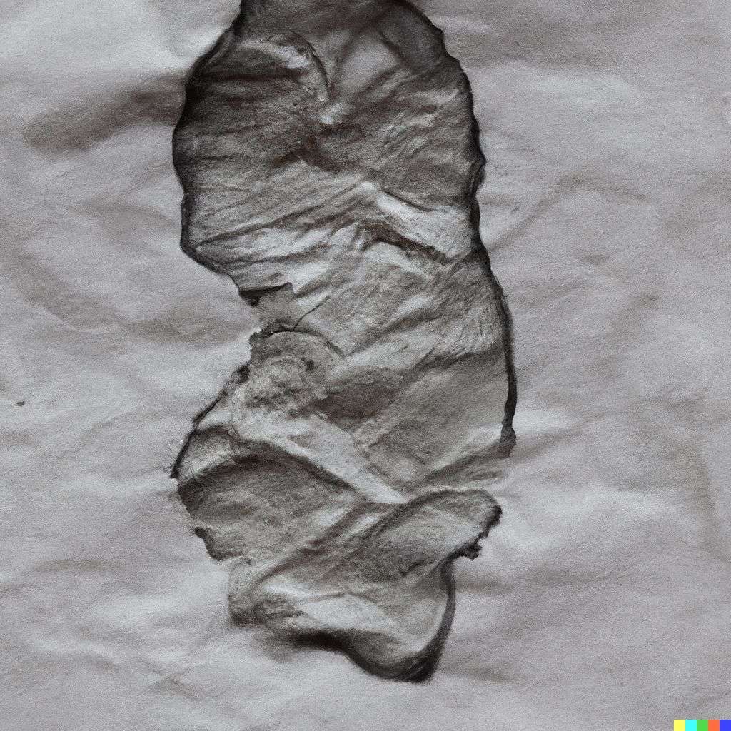a representation of anxiety, water transfer printing